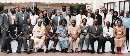 R&eacute;union de la Plateforme THA, Nairobi, septembre 2006 : plus de 50 scientifiques de 9 pays africains particip&egrave;rent